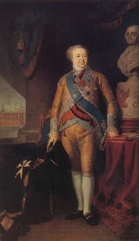 Vladimir Borovikovsky Portrait of Prince Alexander Kourakine Spain oil painting art